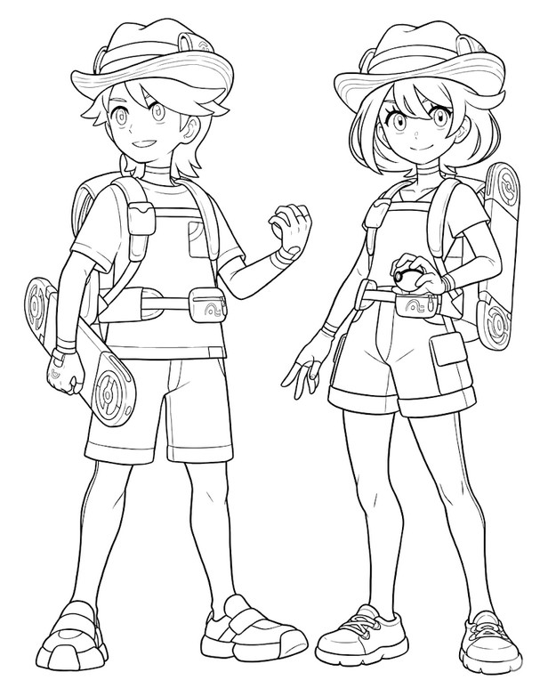 Image to color - Pokémon Trainers - Pokémon Winds and Waves