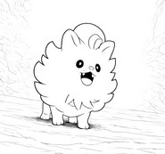 Coloring sheet - Pombon - Pokémon Winds and Waves
