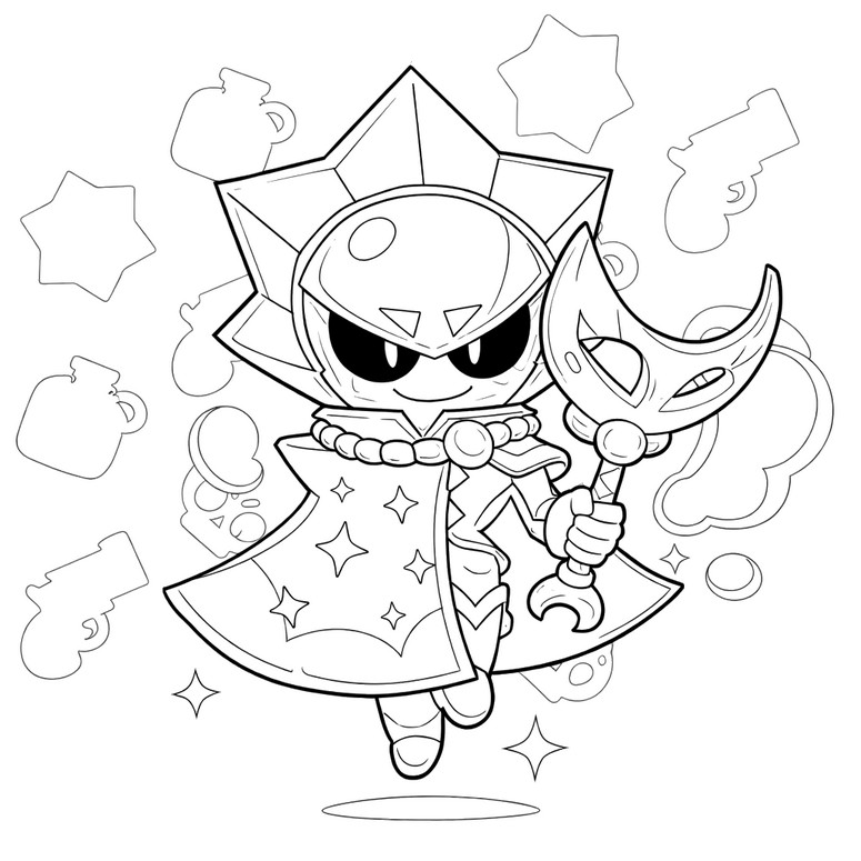Printable coloring - Sirius - Brawl Stars - Sands of time
