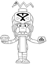 Downloadable coloring - Najia - Brawl Stars - Sands of time