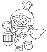 Image to color - Sandstalker Lily - Brawl Stars - Sands of time