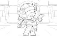 Free coloring page - Dynasty Doug - Brawl Stars - Sands of time