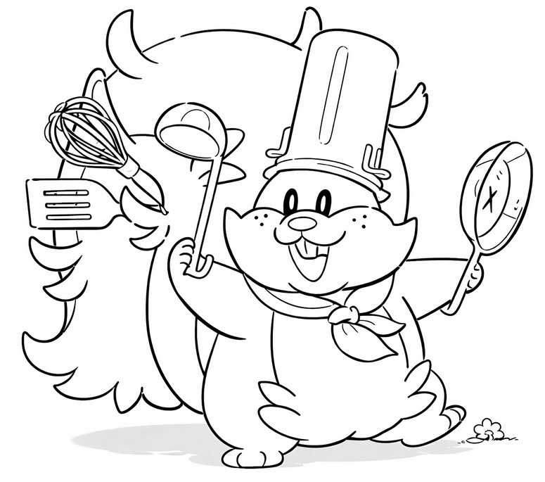 다운로드용 색칠공부 - 요크바리스(코ック) - 포켓몬 포코피아