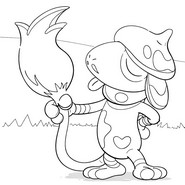 색칠할 그림 - 루브도(페인터) - 포켓몬 포코피아