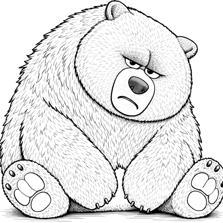 다운로드용 색칠공부 - 엘렌 베어 - 호퍼스