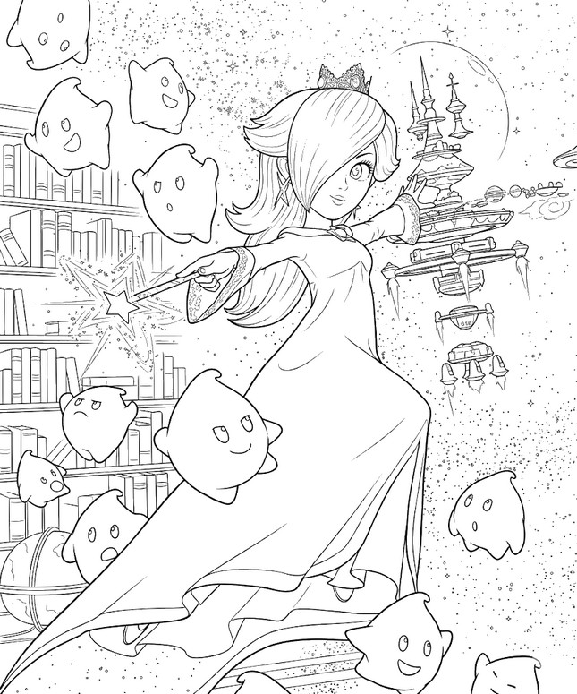 Desenho para imprimir - Rosalina - Super mario Galaxy: O filme