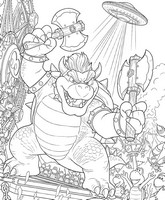 Desenho gratuito - Bowser - Super mario Galaxy: O filme