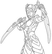 Ausmalbild zum Herunterladen - Der Orden - Fortnite Showdown