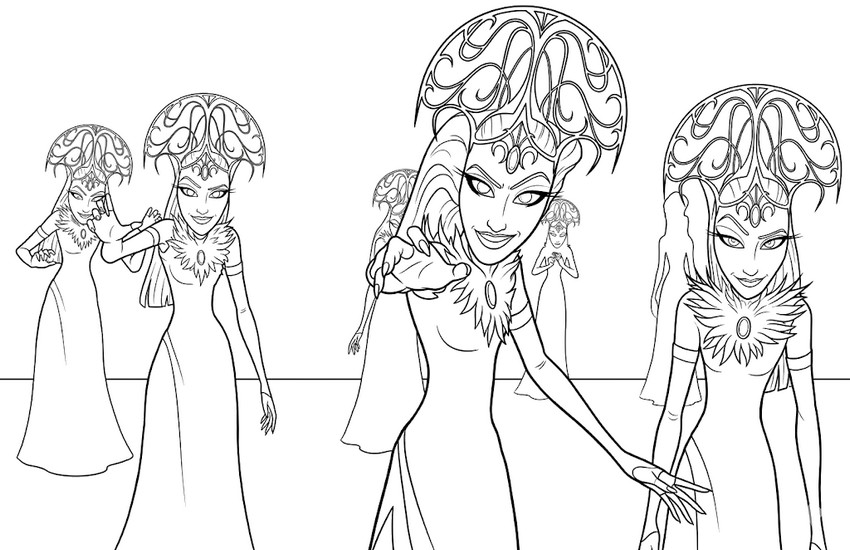 Free coloring page - Ravenzella - Unicorn Academy - Secrets revealed