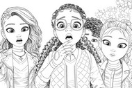 Image to color - Sophia, Rory and Ava - Unicorn Academy - Secrets revealed