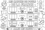 Coloring page - Group stage matches - France national football team 2026