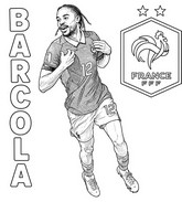 Printable coloring - Barcola - France national football team 2026