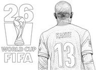 Coloring page - N'Golo Kanté - France national football team 2026