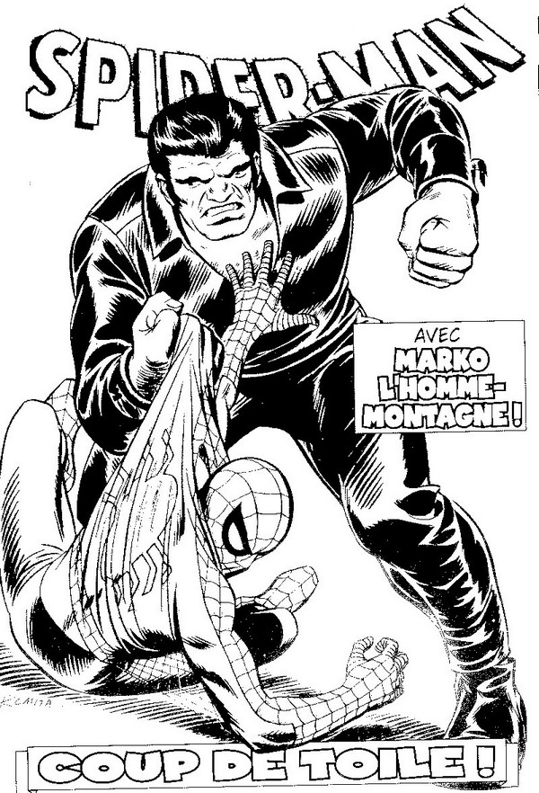 Printable coloring - Spiderman