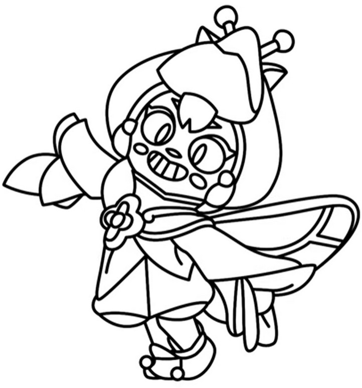 Disegno scaricabile - Bonnie Fatina - Brawl Stars - Draghi e Fate