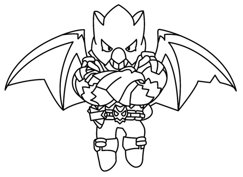 Disegno gratuito - Dragrom - Brawl Stars - Draghi e Fate