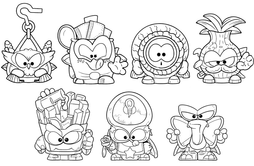 Disegno gratuito - Mega Restaurant Battle - H - Superthings Kazoom Power Warriors