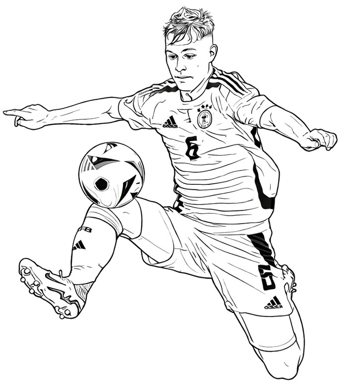 Free coloring page - Joshua Kimmich - Germany national football team 2026