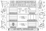 Downloadable coloring - Group stage matches - Germany national football team 2026
