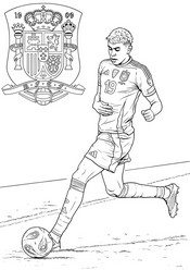 Image to color - Lamine Yamal - Spain national football team 2026