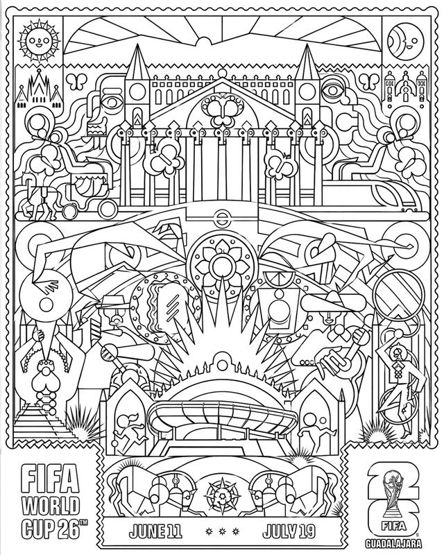 Image to color - World Cup in Guadalajara - Mexico national football team 2026