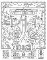 Coloring page - World Cup in Mexico - Mexico national football team 2026