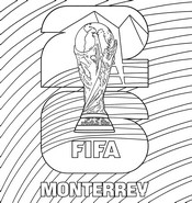 Printable coloring - World Cup in Monterey - Mexico national football team 2026