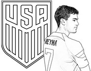 Disegno gratuito - Gio Reyna - Nazionale di calcio degli Stati Uniti 2026