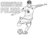 Disegno scaricabile - Cristiano Pulisic - Nazionale di calcio degli Stati Uniti 2026