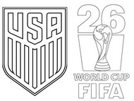 Image to color - World Cup - United States Soccer Team 2026