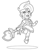 Coloring page - Starr Patrol Amber - Brawl Stars - Starr Patrol