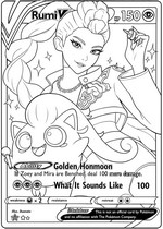 Downloadable coloring - Pokémon Card - KPop Demon Hunters - Rumi