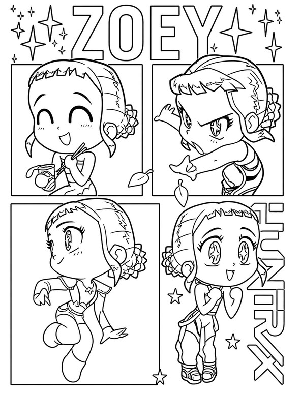 Disegno gratuito - Chibi - KPop Demon Hunters - Zoey