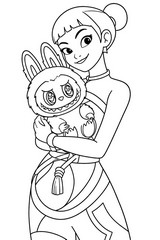 Disegno da stampare - Labub - KPop Demon Hunters - Zoey