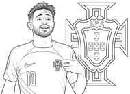 Kleurplaat - Bernardo Silva - Portugees voetbalteam 2026