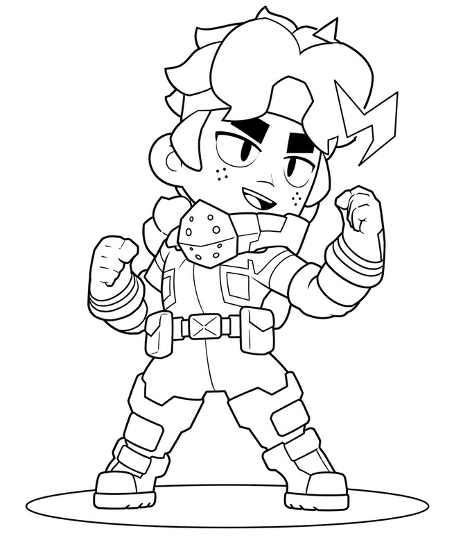 Image to color - Deku: Fang - Brawl Stars - My Hero Academia