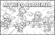 Coloring sheet - The heroes - Brawl Stars - My Hero Academia