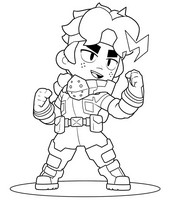 Drawing to color - Deku: Fang - Brawl Stars - My Hero Academia