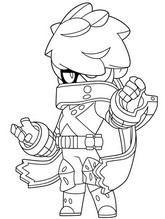 Printable coloring - Bakugo: Edgar - Brawl Stars - My Hero Academia