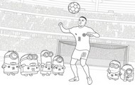 Dibujo para imprimir - Tráiler con Kylian Mbappé - Minions y Monstruos