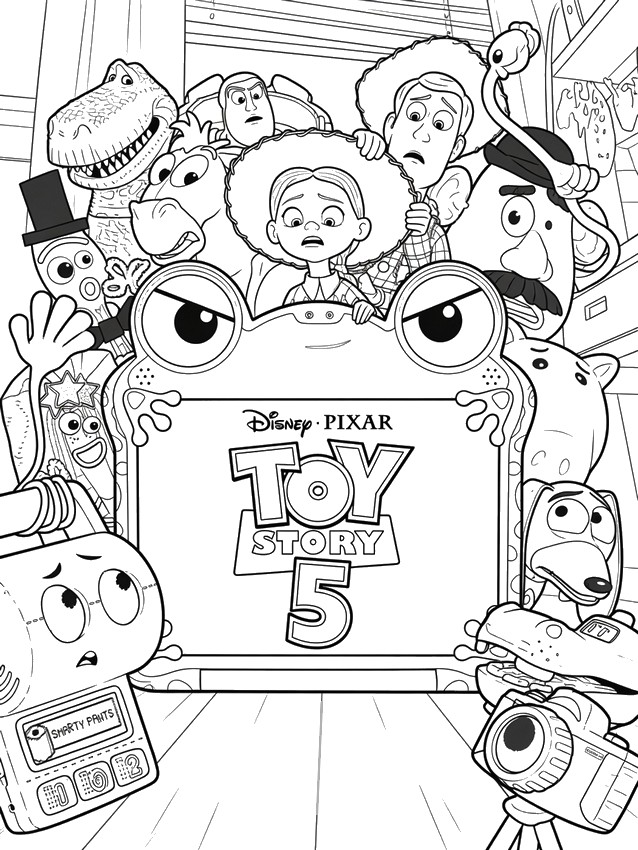 Downloadable coloring - Poster - Toy Story 5