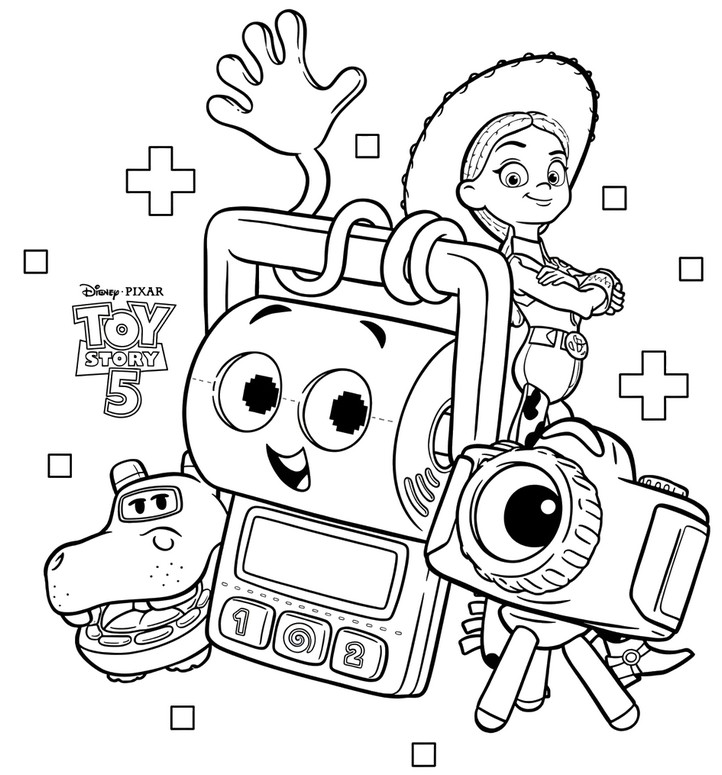 Drawing to color - Smarty Pants - Toy Story 5