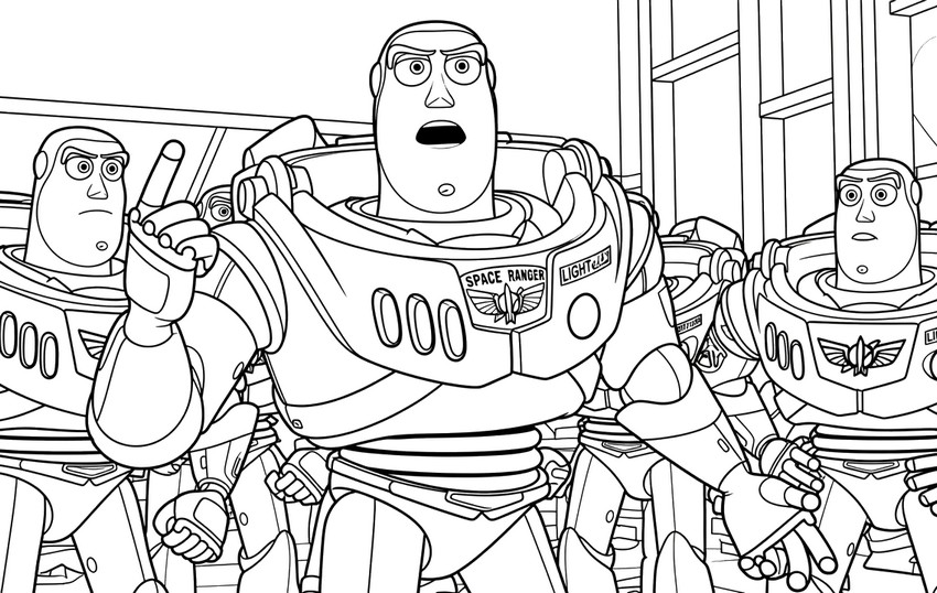 Printable coloring - Multi-Buzz - Toy Story 5
