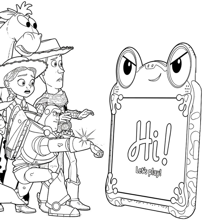 Free coloring page - Lilypad - Toy Story 5