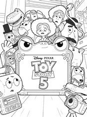 Coloring page - Poster - Toy Story 5