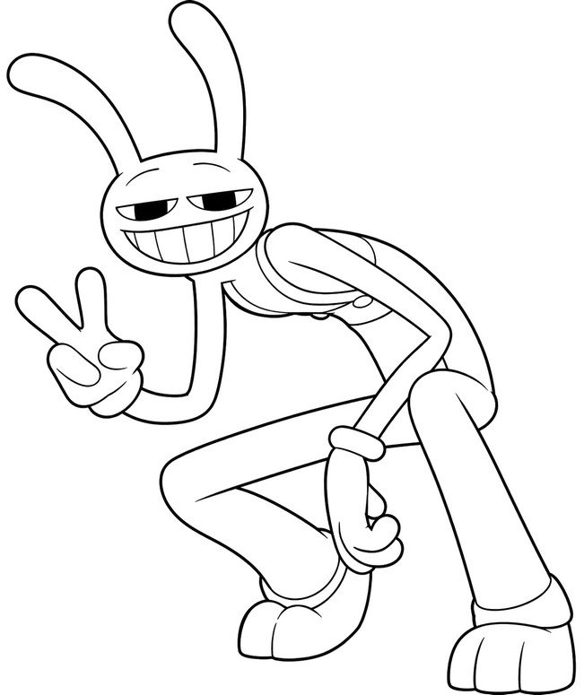 Drawing to color - Jax - The Amazing Digital Circus