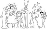 Drawing to color - All the characters - The Amazing Digital Circus