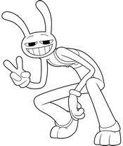Free coloring page - Jax - The Amazing Digital Circus