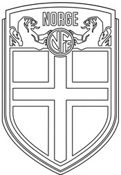 Free coloring page - Emblem - Norway football team