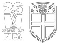 Downloadable coloring - 2026 World Cup - Norway football team